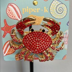 Piper K | Crab Hair Clip 🌊🦀